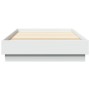 Estructura de cama con luces LED blanco 90x200 cm de , Camas y somieres - Ref: Foro24-839511, Precio: 110,44 €, Descuento: %