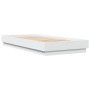 Estructura de cama con luces LED blanco 90x200 cm de , Camas y somieres - Ref: Foro24-839511, Precio: 110,44 €, Descuento: %