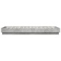 Estructura de cama con luces LED gris hormigón 100x200 cm de , Camas y somieres - Ref: Foro24-839507, Precio: 107,92 €, Descu...