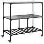 Carrito de cocina madera ingeniería gris Sonoma 100x50x95 cm de , Carros de cocina y comedor - Ref: Foro24-842309, Precio: 93...