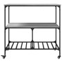 Carrito de cocina madera ingeniería gris Sonoma 100x50x95 cm de , Carros de cocina y comedor - Ref: Foro24-842309, Precio: 93...