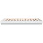 Estructura de cama con luces LED blanco 150x200 cm de , Camas y somieres - Ref: Foro24-3209786, Precio: 157,18 €, Descuento: %