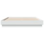 Estructura de cama con luces LED blanco 120x200 cm de , Camas y somieres - Ref: Foro24-3209800, Precio: 166,93 €, Descuento: %