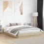Estructura de cama con luces LED roble Sonoma 120x200 cm de , Camas y somieres - Ref: Foro24-3209802, Precio: 137,02 €, Descu...