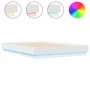 Bed frame with white LED lights 135x190 cm by , Beds and slatted bases - Ref: Foro24-3209814, Price: 151,81 €, Discount: %