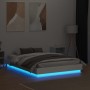 Estructura de cama con luces LED blanco 120x190 cm de , Camas y somieres - Ref: Foro24-3209821, Precio: 142,20 €, Descuento: %