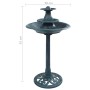 Fuente de baño para pájaros plástico verde 50x91 cm de vidaXL, Pilas para pájaros - Ref: Foro24-48232, Precio: 86,73 €, Descu...