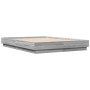 Estructura de cama madera de ingeniería gris Sonoma 135x190 cm de , Camas y somieres - Ref: Foro24-3209882, Precio: 121,45 €,...