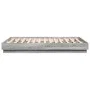 Sonoma gray engineered wood bed frame 135x190 cm by , Beds and slatted bases - Ref: Foro24-3209882, Price: 119,97 €, Discount: %