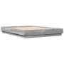 Estructura de cama madera de ingeniería gris Sonoma 135x190 cm de , Camas y somieres - Ref: Foro24-3209882, Precio: 121,45 €,...