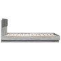 Estructura de cama cabecero luces LED gris Sonoma 120x200 cm de , Camas y somieres - Ref: Foro24-3210022, Precio: 187,83 €, D...