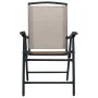 Sillas plegables de jardín 2 unidades textilene gris taupe de vidaXL, Sillas de jardín - Ref: Foro24-47925, Precio: 93,75 €, ...