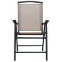 Sillas plegables de jardín 2 unidades textilene gris taupe de vidaXL, Sillas de jardín - Ref: Foro24-47925, Precio: 90,76 €, ...