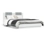 Estructura de cama con cabecero y luces LED blanco 120x200 cm de , Camas y somieres - Ref: Foro24-3210017, Precio: 195,72 €, ...