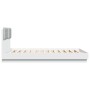Estructura de cama con cabecero y luces LED blanco 120x200 cm de , Camas y somieres - Ref: Foro24-3210017, Precio: 195,72 €, ...