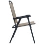 Sillas plegables de jardín 2 unidades textilene gris taupe de vidaXL, Sillas de jardín - Ref: Foro24-47925, Precio: 90,76 €, ...