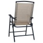 Sillas plegables de jardín 2 unidades textilene gris taupe de vidaXL, Sillas de jardín - Ref: Foro24-47925, Precio: 90,76 €, ...