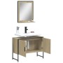 Set de muebles de baño 2 pzas madera de ingeniería roble sonoma de , Muebles de baño - Ref: Foro24-3214340, Precio: 90,44 €, ...