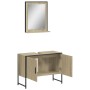 Set de muebles de baño 2 pzas madera de ingeniería roble sonoma de , Muebles de baño - Ref: Foro24-3214340, Precio: 90,44 €, ...
