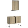 Set de muebles de baño 2 pzas madera de ingeniería roble sonoma de , Muebles de baño - Ref: Foro24-3214340, Precio: 90,44 €, ...