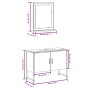 Set de muebles de baño 2 pzas madera de ingeniería roble sonoma de , Muebles de baño - Ref: Foro24-3214340, Precio: 90,44 €, ...