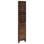 Biombo separador de 5 paneles madera paulownia marrón oscuro de , Divisores de ambientes - Ref: Foro24-358711, Precio: 154,00...