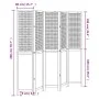 Biombo separador de 5 paneles madera paulownia marrón oscuro de , Divisores de ambientes - Ref: Foro24-358711, Precio: 151,07...