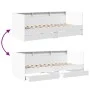 Tumbona con cajones madera de ingeniería blanco 100x200 cm de , Camas y somieres - Ref: Foro24-3280839, Precio: 190,39 €, Des...