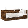Tumbona con cajones madera ingeniería roble ahumado 75x190 cm de , Camas y somieres - Ref: Foro24-3280864, Precio: 168,20 €, ...