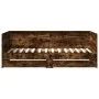 Tumbona con cajones madera ingeniería roble ahumado 75x190 cm de , Camas y somieres - Ref: Foro24-3280864, Precio: 169,25 €, ...