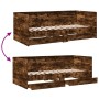 Tumbona con cajones madera ingeniería roble ahumado 75x190 cm de , Camas y somieres - Ref: Foro24-3280864, Precio: 168,20 €, ...