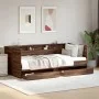Tumbona con cajones madera ingeniería roble marrón 75x190 cm de , Camas y somieres - Ref: Foro24-3280866, Precio: 174,07 €, D...