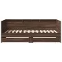 Tumbona con cajones madera ingeniería roble marrón 75x190 cm de , Camas y somieres - Ref: Foro24-3280866, Precio: 174,07 €, D...