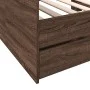 Tumbona con cajones madera ingeniería roble marrón 75x190 cm de , Camas y somieres - Ref: Foro24-3280866, Precio: 174,07 €, D...