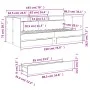 Tumbona con cajones madera ingeniería roble marrón 75x190 cm de , Camas y somieres - Ref: Foro24-3280866, Precio: 174,07 €, D...