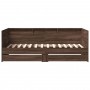 Tumbona con cajones madera ingeniería roble marrón 100x200 cm de , Camas y somieres - Ref: Foro24-3280845, Precio: 236,12 €, ...