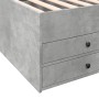 Tumbona con cajones madera ingeniería gris hormigón 75x190 cm de , Camas y somieres - Ref: Foro24-3280891, Precio: 167,48 €, ...
