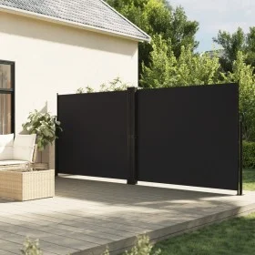 Toldo lateral retráctil negro 180x1000 cm de , Sombrillas - Ref: Foro24-4004744, Precio: 159,18 €, Descuento: %