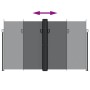 Toldo lateral retráctil negro 200x1000 cm de , Sombrillas - Ref: Foro24-4004759, Precio: 191,77 €, Descuento: %
