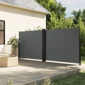 Toldo lateral retráctil gris antracita 160x1000 cm de , Sombrillas - Ref: Foro24-4004733, Precio: 162,14 €, Descuento: %