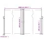 Toldo lateral retráctil gris antracita 160x1000 cm de , Sombrillas - Ref: Foro24-4004733, Precio: 162,14 €, Descuento: %