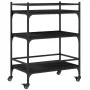 Carrito de cocina de madera de ingeniería negro 65x40x86,5 cm de , Carros de cocina y comedor - Ref: Foro24-842396, Precio: 6...