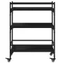 Carrito de cocina de madera de ingeniería negro 65x40x86,5 cm de , Carros de cocina y comedor - Ref: Foro24-842396, Precio: 6...