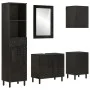 Conjunto de armarios de baño 5 piezas madera maciza de mango de , Muebles de baño - Ref: Foro24-3206296, Precio: 439,79 €, De...