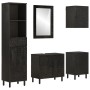 Conjunto de armarios de baño 5 piezas madera maciza de mango de , Muebles de baño - Ref: Foro24-3206296, Precio: 454,55 €, De...