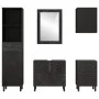 Conjunto de armarios de baño 5 piezas madera maciza de mango de , Muebles de baño - Ref: Foro24-3206296, Precio: 439,79 €, De...