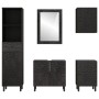 Conjunto de armarios de baño 5 piezas madera maciza de mango de , Muebles de baño - Ref: Foro24-3206296, Precio: 454,55 €, De...
