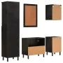 Conjunto de armarios de baño 5 piezas madera maciza de mango de , Muebles de baño - Ref: Foro24-3206296, Precio: 439,79 €, De...