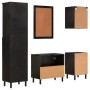 Conjunto de armarios de baño 5 piezas madera maciza de mango de , Muebles de baño - Ref: Foro24-3206296, Precio: 454,55 €, De...