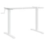 Marco de escritorio de pie acero blanco (94-135)x60x(70-114) cm de , Escritorios - Ref: Foro24-4005340, Precio: 129,09 €, Des...